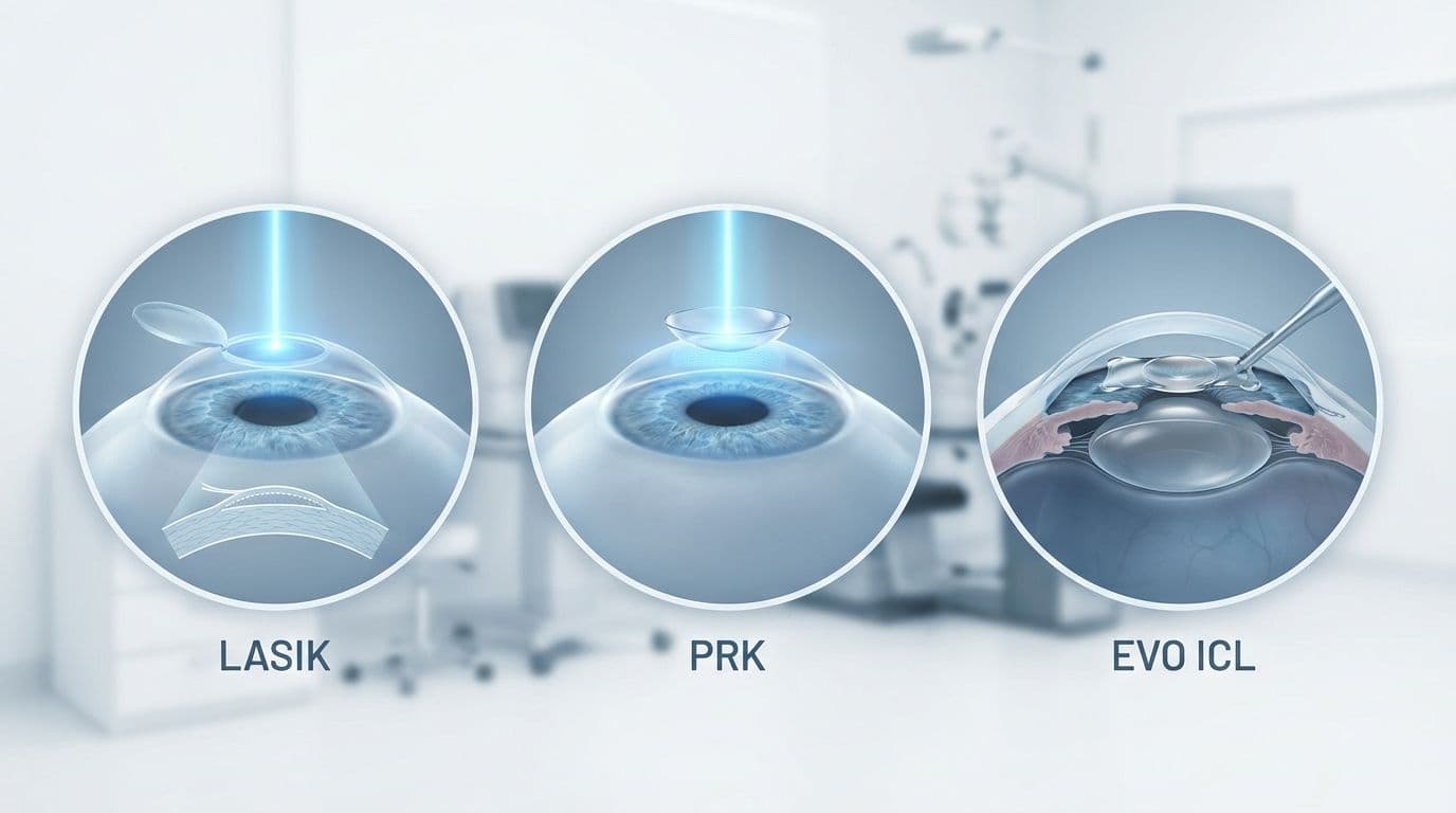 Prk Pvc LASIK vs PRK vs ICL: Complete Comparison Guide 2026